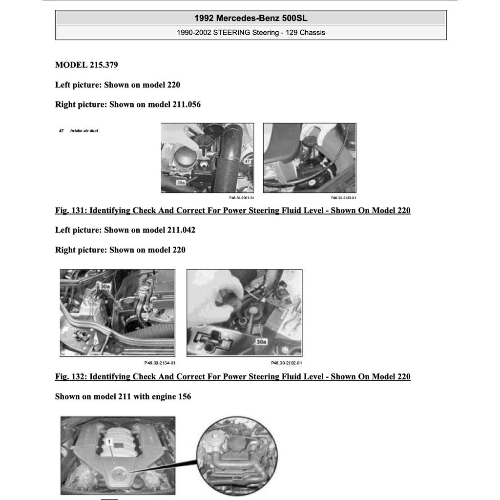 Mercedes-Benz SL-CLASS R129 1989-1998 Full Manual Set – Repair & Maintenance Manual - page 8