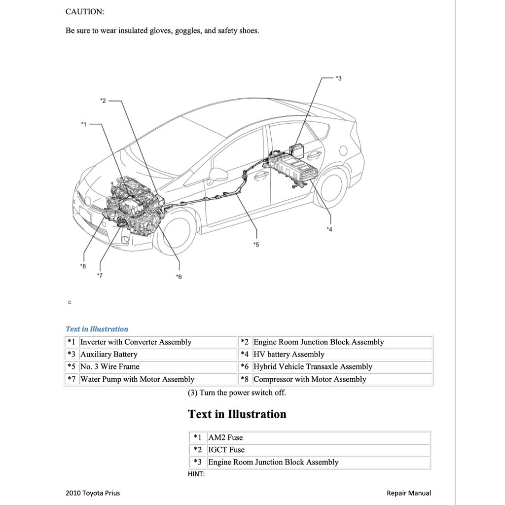 PRIUS Toyota PRIUS ZVW 30 2009-2015 Full Manual Set – Repair & Maintenance Manual - page 2