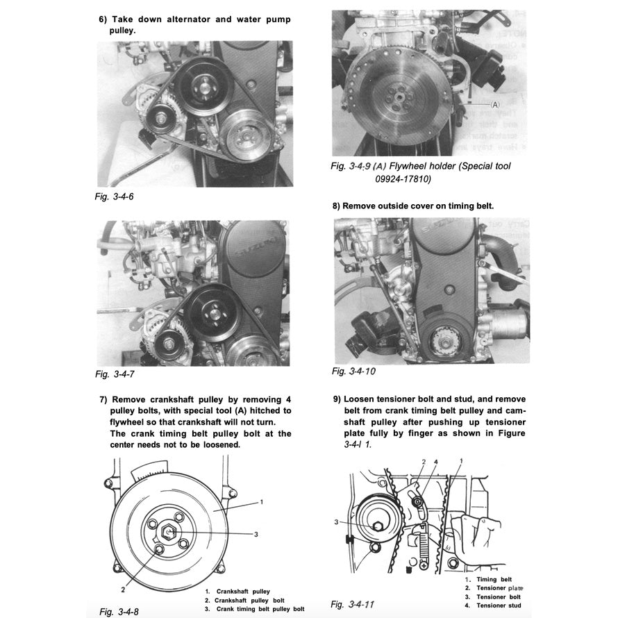 Suzuki JIMNY SAMURAI SJ413 1986-1995 Full Manual Set – Repair & Maintenance Manual and Supplement 2WDandEFI and Spare Parts Catalog - page 8