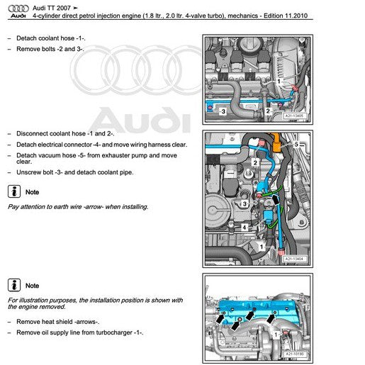 Audi TT MK2 2007-2014 Full Manual Set – Workshop Repair Service Manual - page 8
