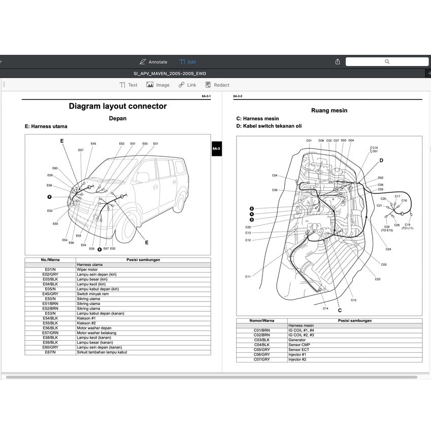 Suzuki APV 2005-2009 Full Manual Set – Repair & Maintenance Manual - BAHASA INDO VERSION - page 9