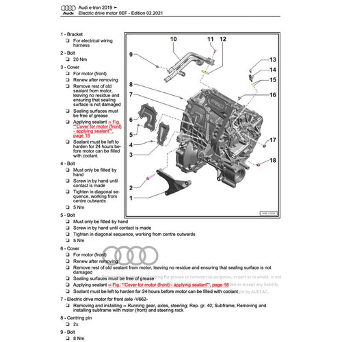Audi e-tron EV 2019+ Full Manual Set – Repair & Maintenance Manual - page 2