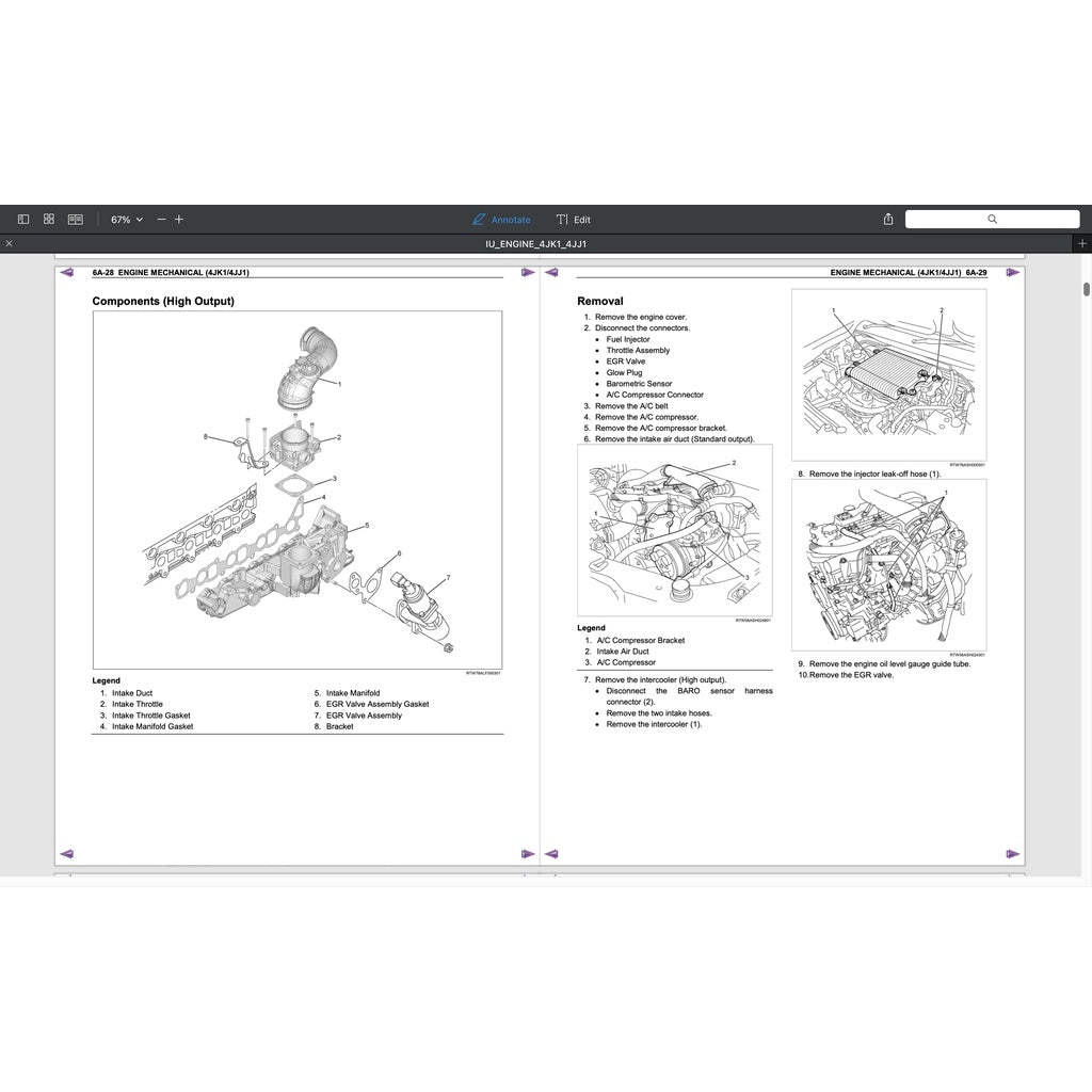 Isuzu Engine 4JK1 Workshop Repair Manual- Isuzu D-MAX - page 7