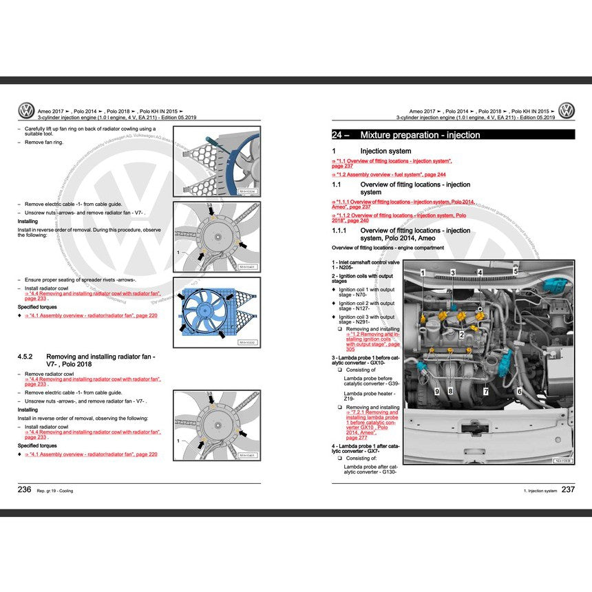 VW POLO MK5 6R 2010-2017 Full Manual Set – Repair & Maintenance Manual - page 8