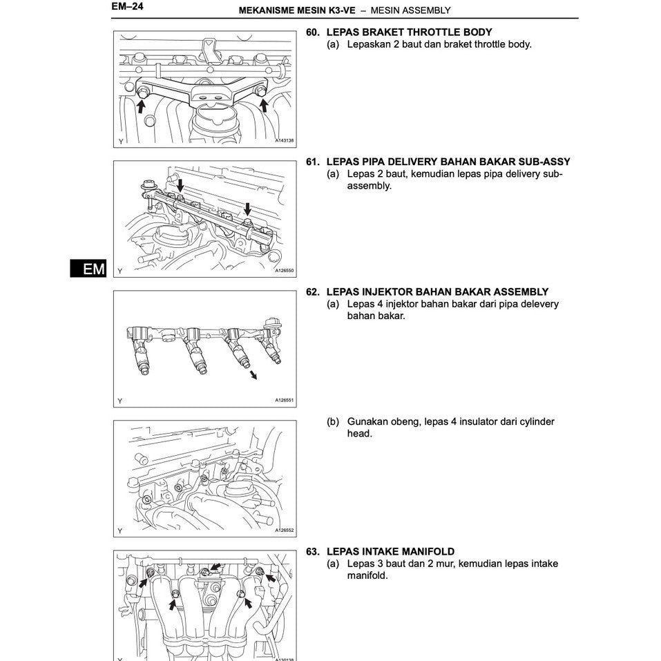 Toyota AVANZA F601/651 K3-VE 2004-2015 Full Manual Set – Engine Repair & Maintenance Manual - BAHASA (INDO) VERSION - page 6