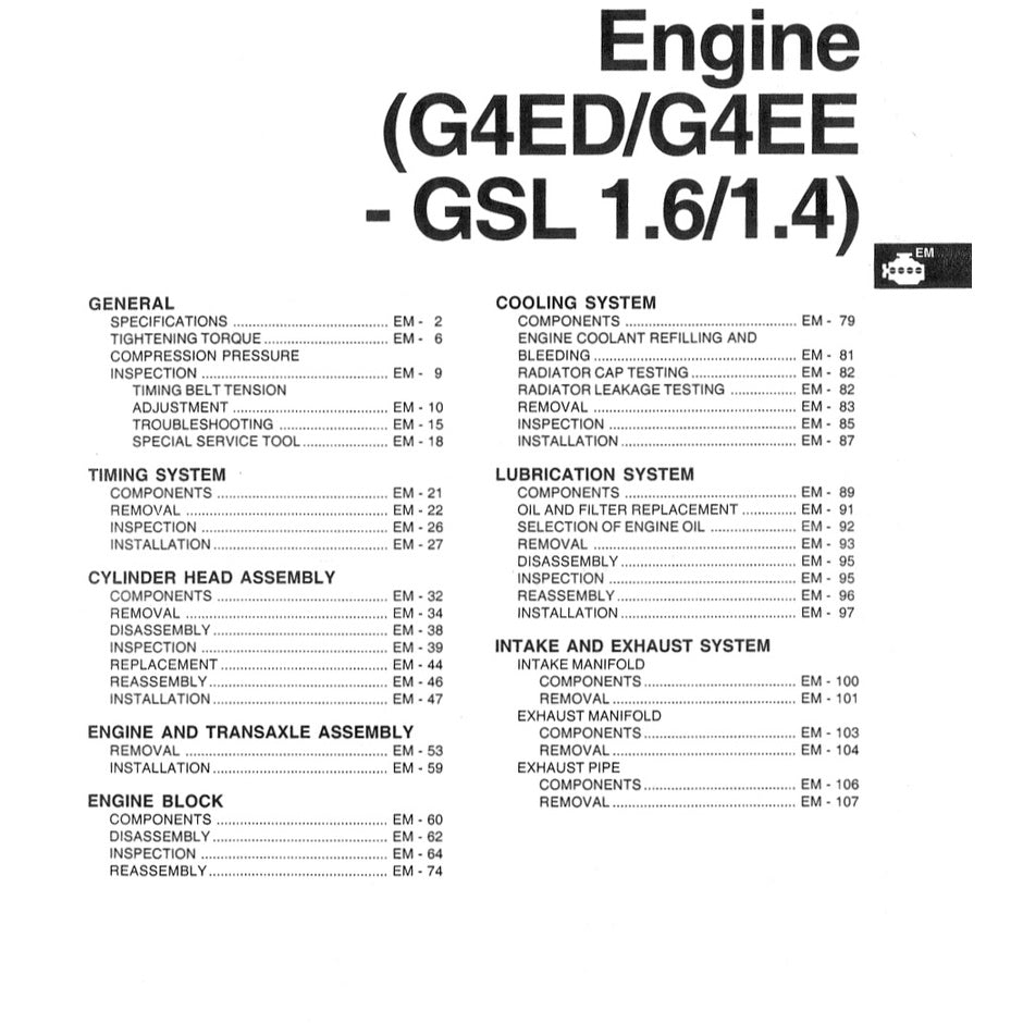 Hyundai GETZ 2002-2011 Full Manual Set – Repair & Maintenance Manual - page 4