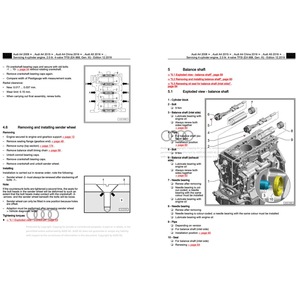 Audi A4 B9 2016-2024 Full Manual Set – Repair & Maintenance Manual - page 8