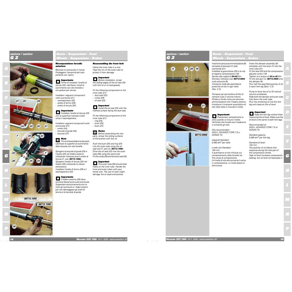 Ducati Monster S2R 1000 2006 Service Repair Workshop Manual (Factory) - page 6