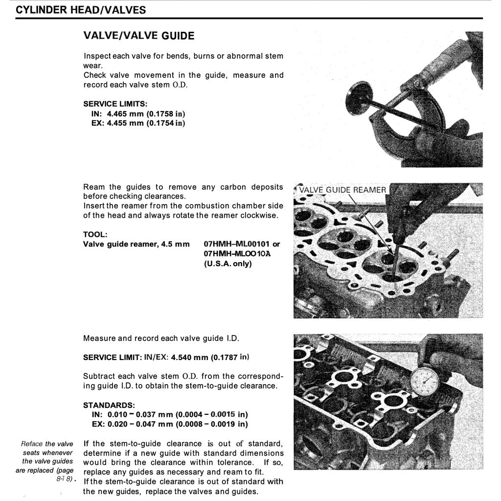 Honda CBR954RR FIREBLADE 2002-2003 Full Manual Set – Service Repair Manual and Spare Parts Catalog and User Handbook - page 7