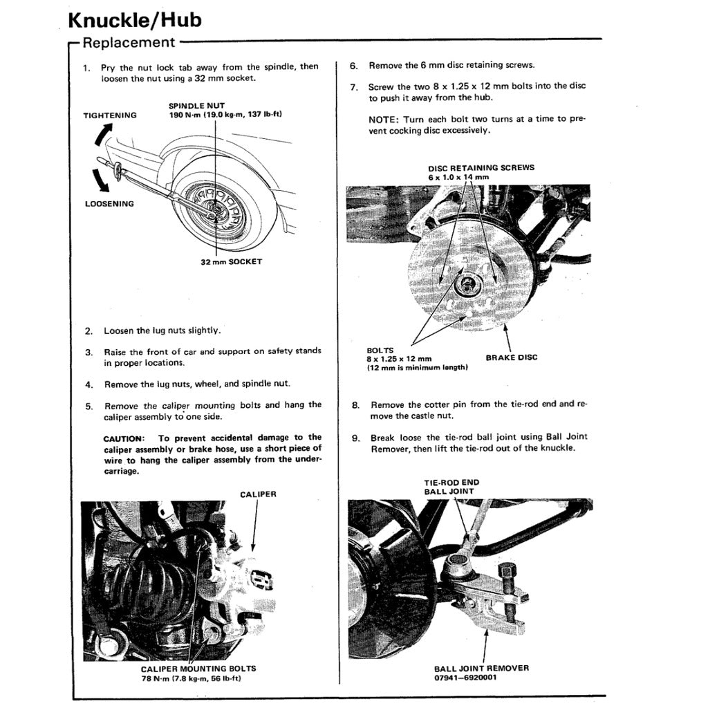 Honda PRELUDE AB B1-6 BB 1982-1986 Full Manual Set – Repair & Maintenance Manual - page 8