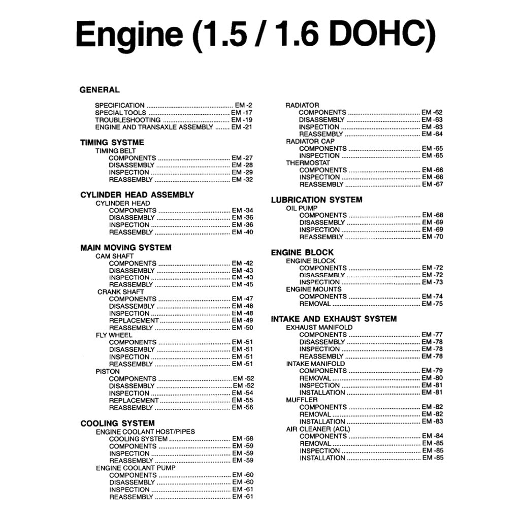 Hyundai GETZ 2002-2011 Full Manual Set – Repair & Maintenance Manual - page 3