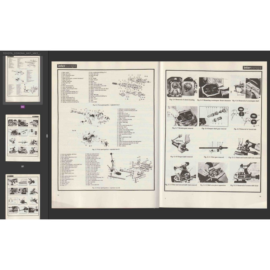 Toyota CORONA T40/T50 1962-1972 Full Manual Set – Repair & Maintenance Manual HARDCOVER - page 7