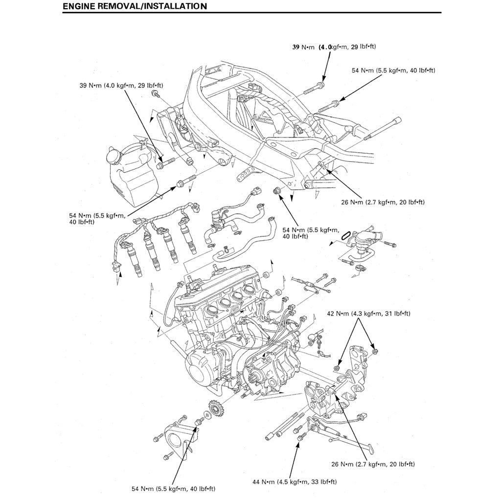 Honda CBR954RR FIREBLADE 2002-2003 Full Manual Set – Service Repair Manual and Spare Parts Catalog and User Handbook - page 9