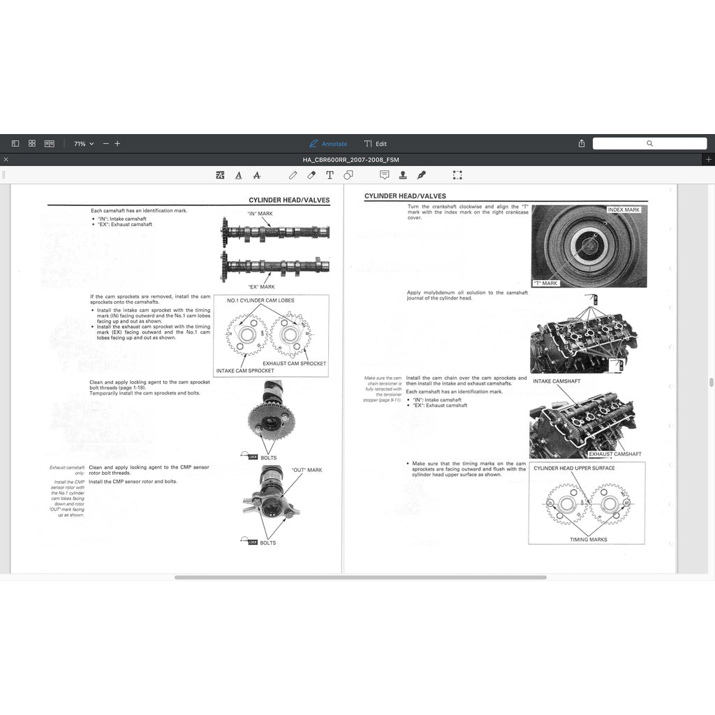 Honda CBR600RR 2007-2008 Full Manual Set – Repair & Maintenance Manual and Spare Parts Catalog and User Handbook - CBR 600 RR - page 9