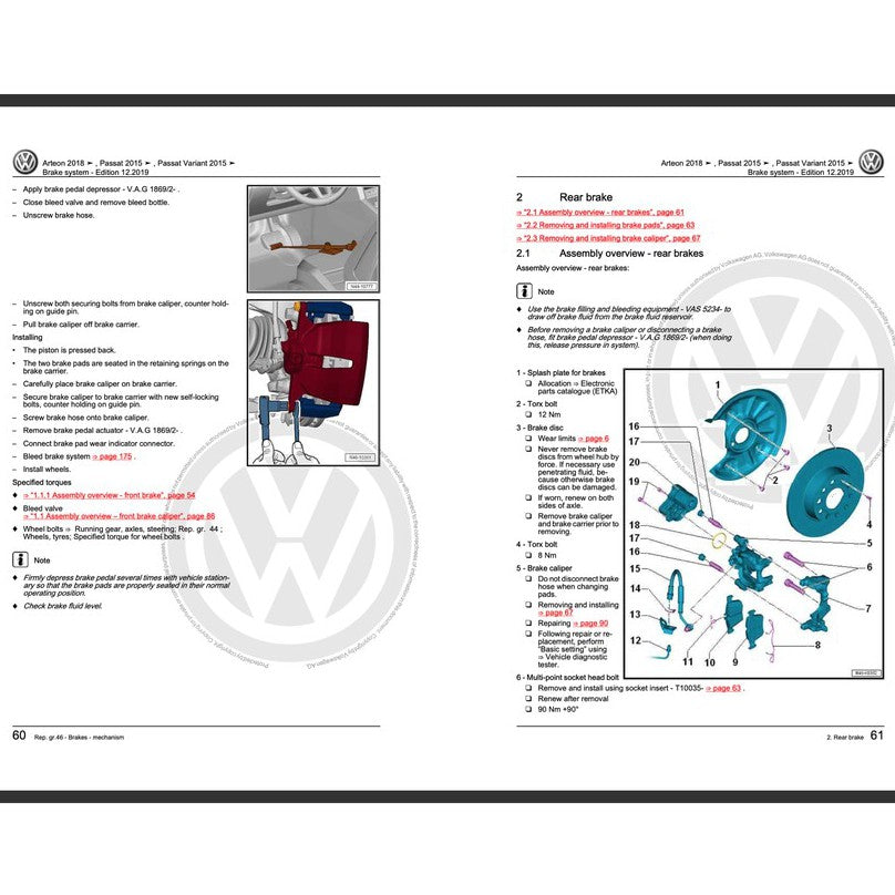 VW PASSAT B7 2011-2015 Full Manual Set – Repair & Maintenance Manual - page 9