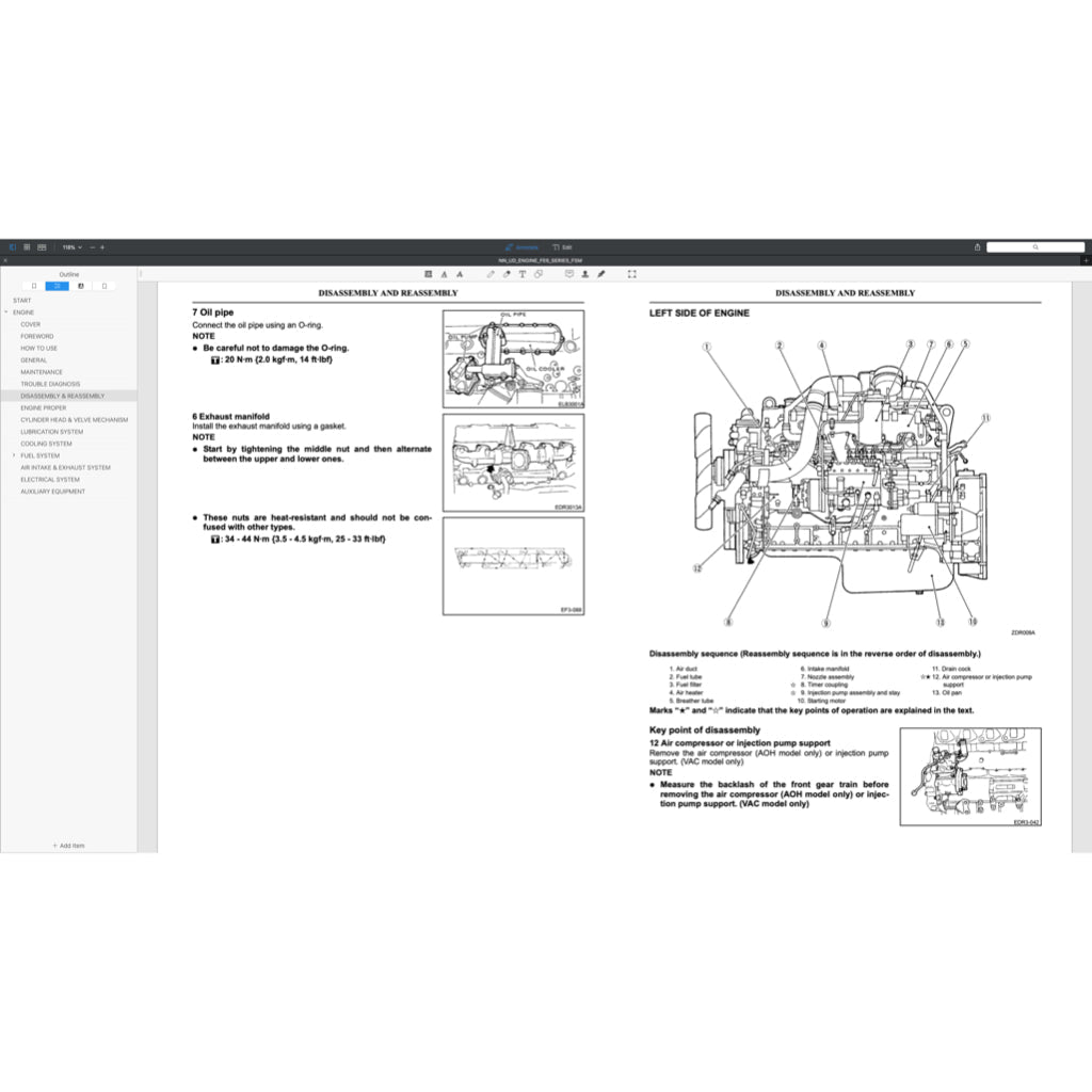 Nissan UD Diesel Engine FE6 / FE6A / FE6B / FE6T / FE6TA Service Repair Manual - page 2