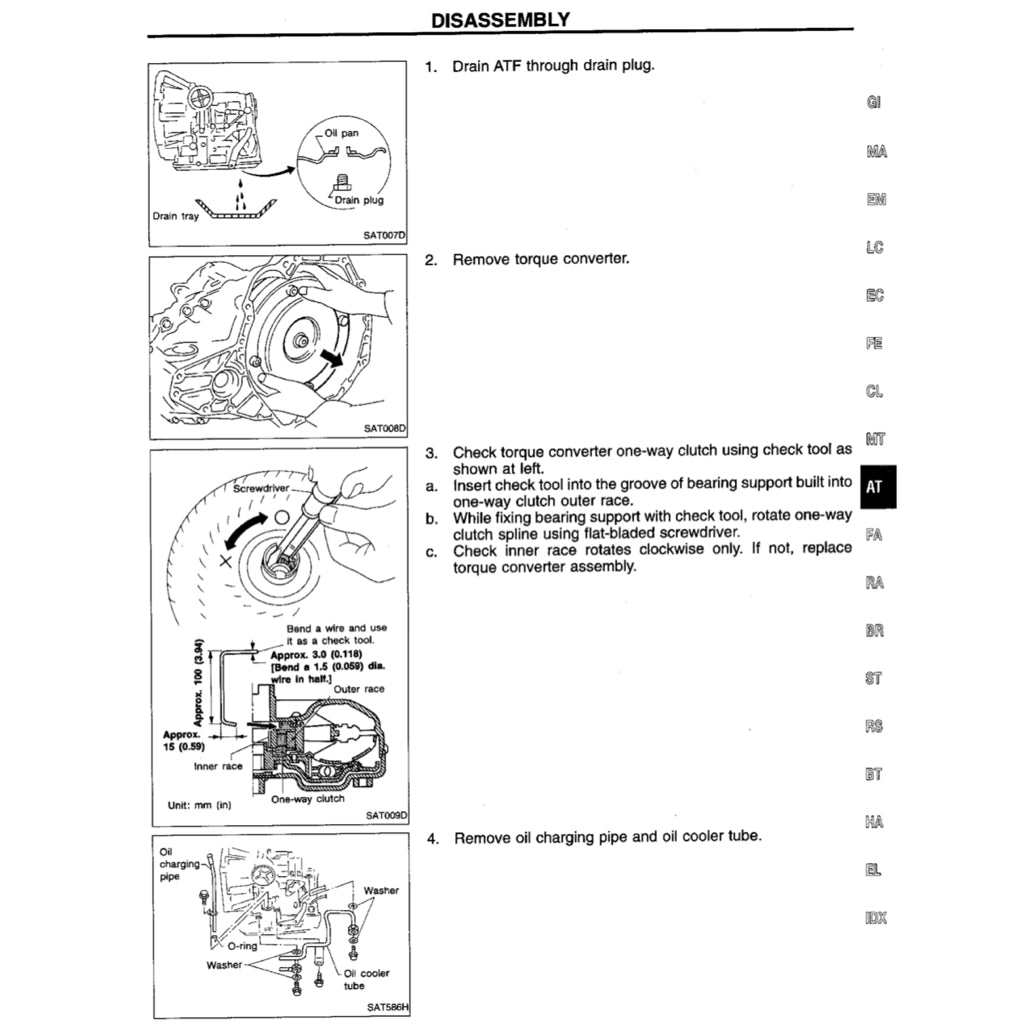 Nissan SENTRA / SUNNY B14 1995-1999 Full Manual Set – Repair & Maintenance Manual - page 7
