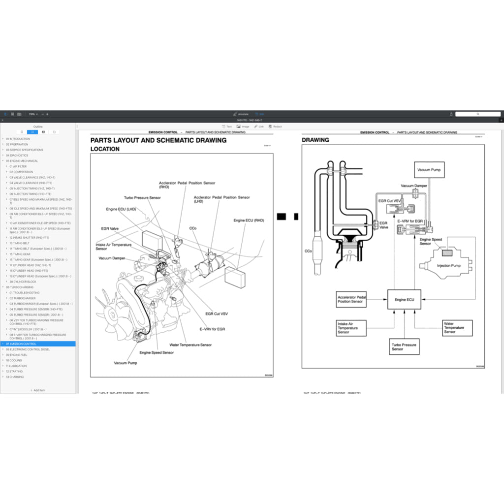 Toyota Engine 1HD-T / 1HD-FT / 1 HD-FTE / 1HZ Service Repair Workshop Manual - page 5