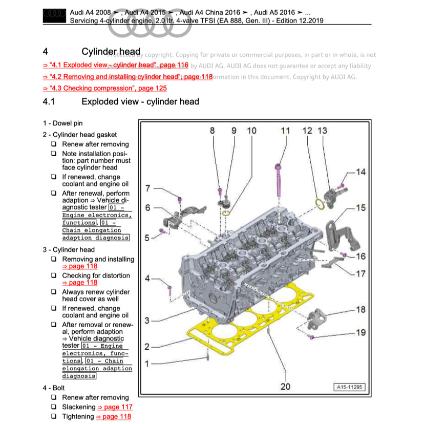 Audi Q5 8R 2008-2017 Full Manual Set – Repair & Maintenance Manual - page 7