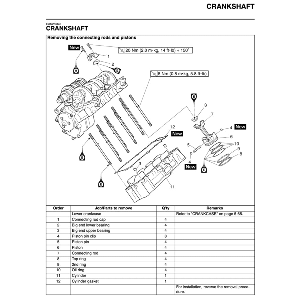 Yamaha YZF-R1 2007-2008 Full Manual Set – Repair & Maintenance Manual and Spare Parts Catalog and User Handbook - page 6