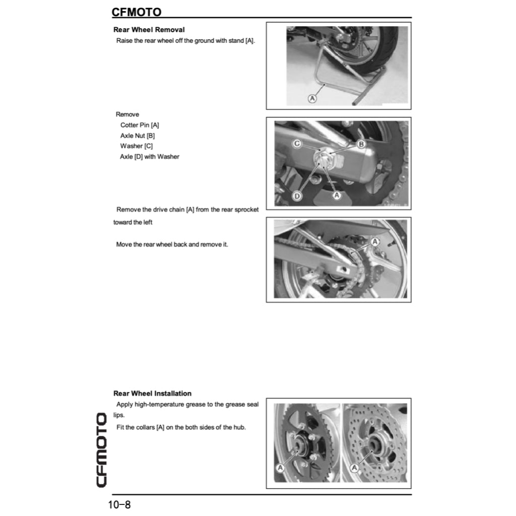 CFMoto 650NK CF650-7B 2017-2022 Full Manual Set – Repair & Maintenance Manual and Spare Parts Catalog and User Handbook - page 4