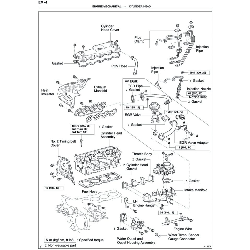 Toyota Engine 5L-E Service Repair Workshop Manual HILUX/LAND CRUISER/HIACE/FORTUNER - page 4