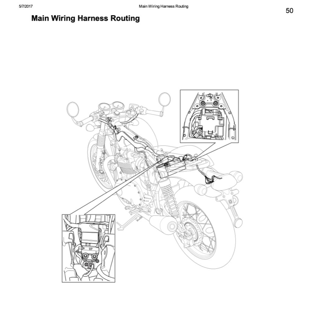 Triumph THRUXTON R 1200 2016-2023 Full Manual Set – Repair & Maintenance Manual and User Handbook - page 4