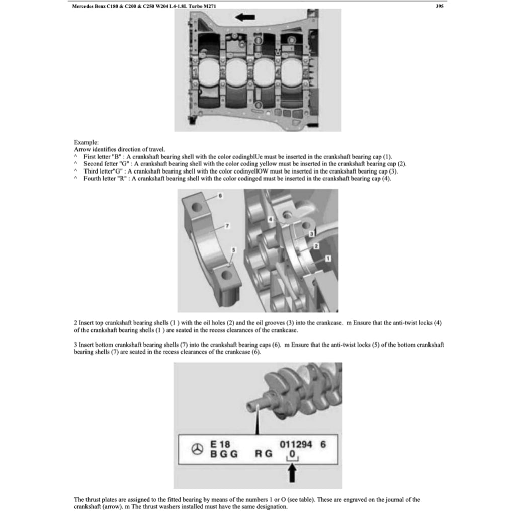 Mercedes-Benz C-CLASS W204 M271 Engine 2007-2015 Full Manual Set – Repair & Maintenance Manual - page 7