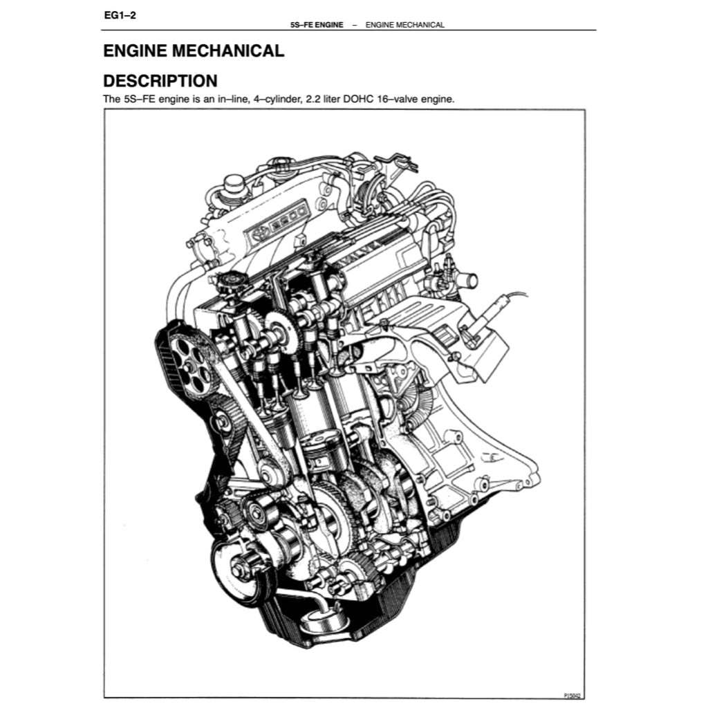 Toyota Engine 5S-FE Service Repair Workshop Manual - page 9