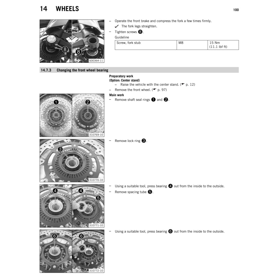 KTM 1190 ADVENTURE 2014-2015 Full Manual Set – Repair & Maintenance Manual and Spare Parts Catalog and User Handbook - page 8