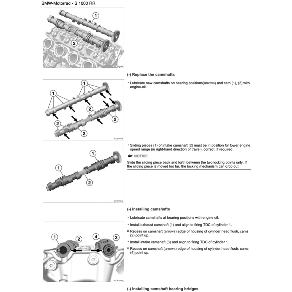 BMW S1000RR K67 2019-2022 Full Manual Set – Repair & Maintenance Manual and User Handbook - page 6