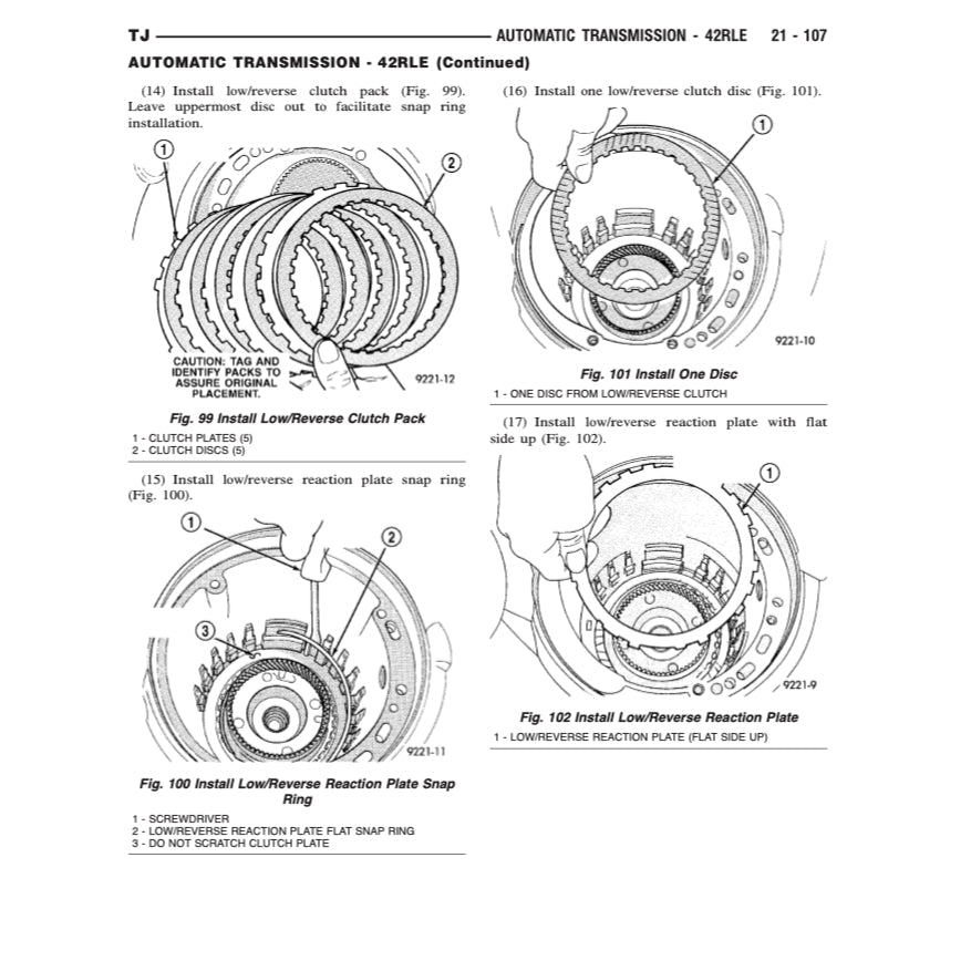 Jeep WRANGLER TJ 1996-2006 Full Manual Set – Repair & Maintenance Manual and Spare Parts Catalog - page 9