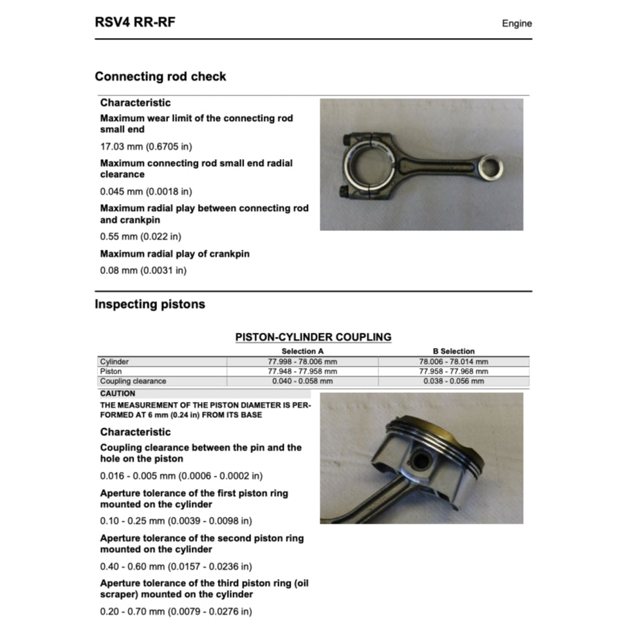 Aprilia RSV4 2009-2022 Full Manual Set – Repair & Maintenance Manual and Spare Parts Catalog and User Handbook - page 6