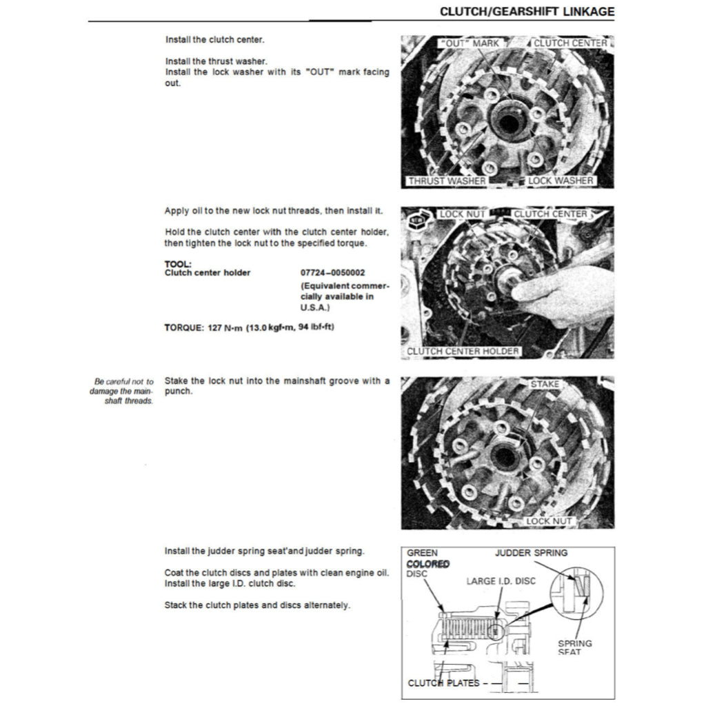 Honda CBR929RR 2000-2002 Full Manual Set – Repair & Maintenance Manual and Spare Parts Catalog and User Handbook - page 8