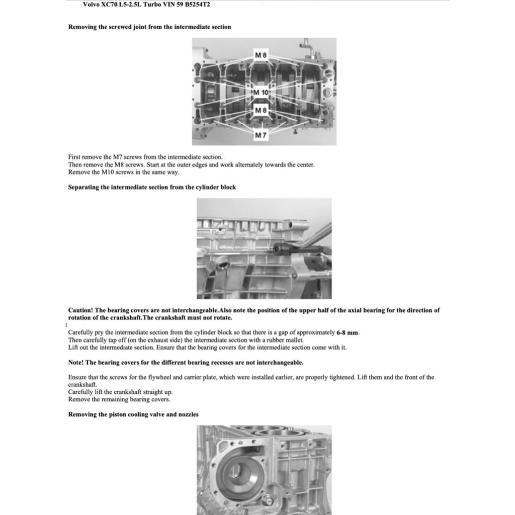 Volvo V70 XC 2000-2007 Full Manual Set – Repair & Maintenance Manual - page 6