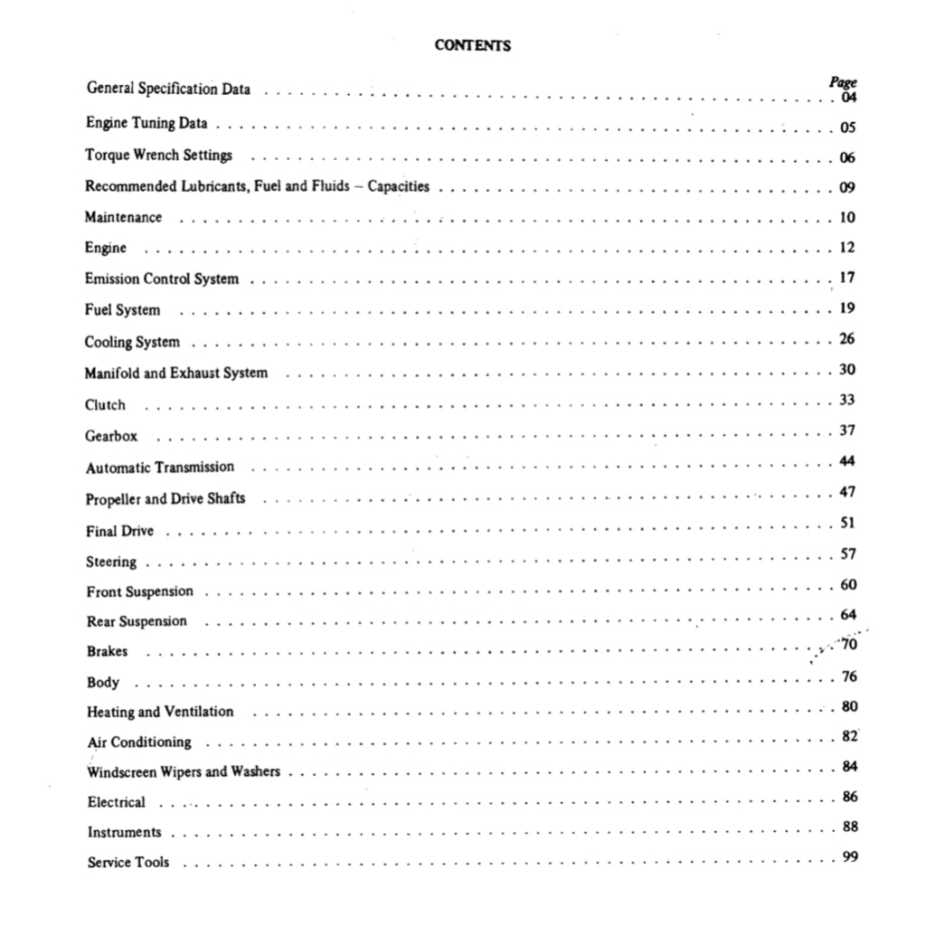 Jaguar E-TYPE 1-2-3 Series 1961-1975 Full Manual Set – Repair & Maintenance Manual and Electrical Wiring Diagrams - page 8