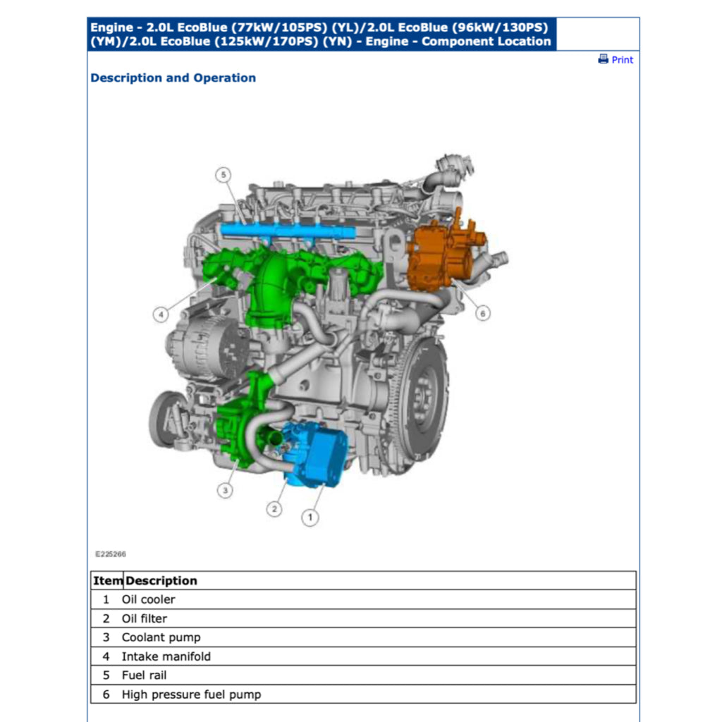 Ford RANGER T6.2 P703 2022+ Full Manual Set – Repair & Maintenance Manual - page 4