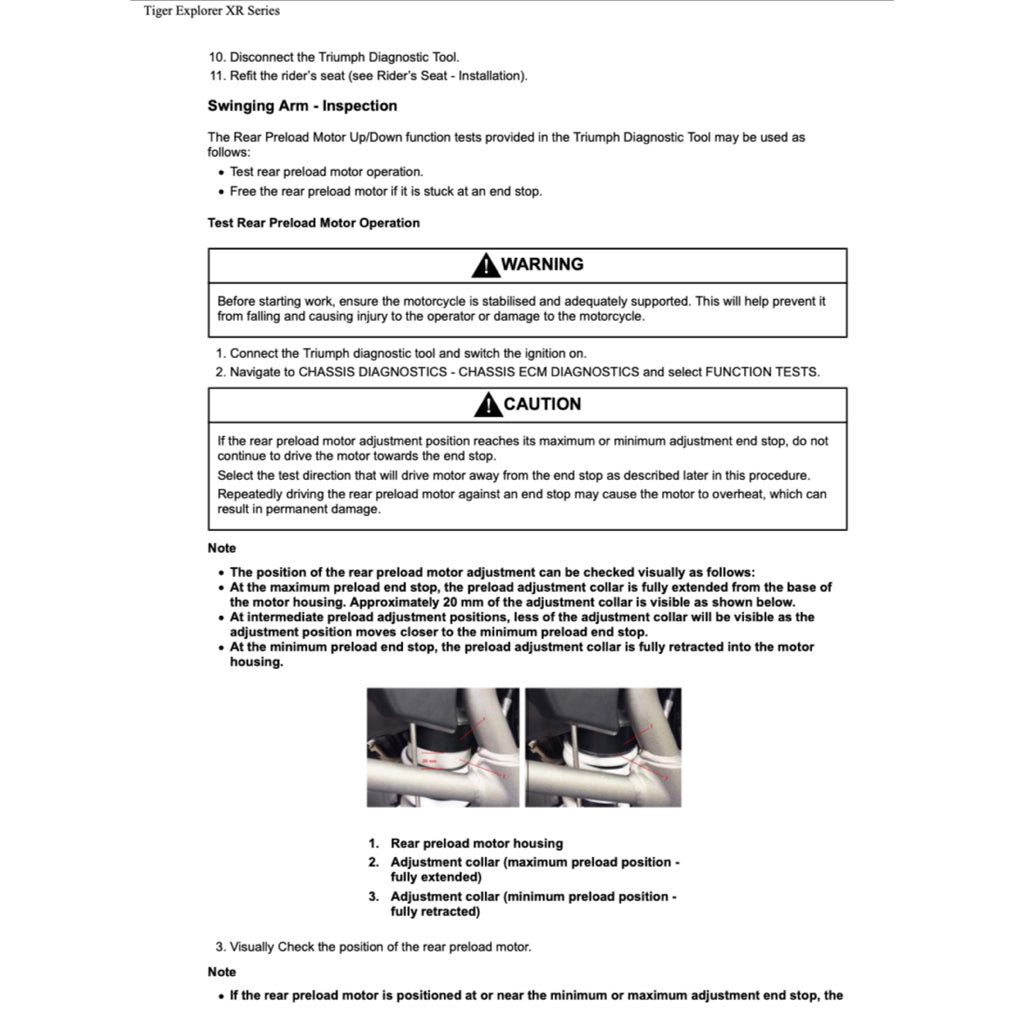 Triumph EXPLORER 1200 XR/XRX/XRT 2016-2021 Full Manual Set – Repair & Maintenance Manual and User Handbook - page 3