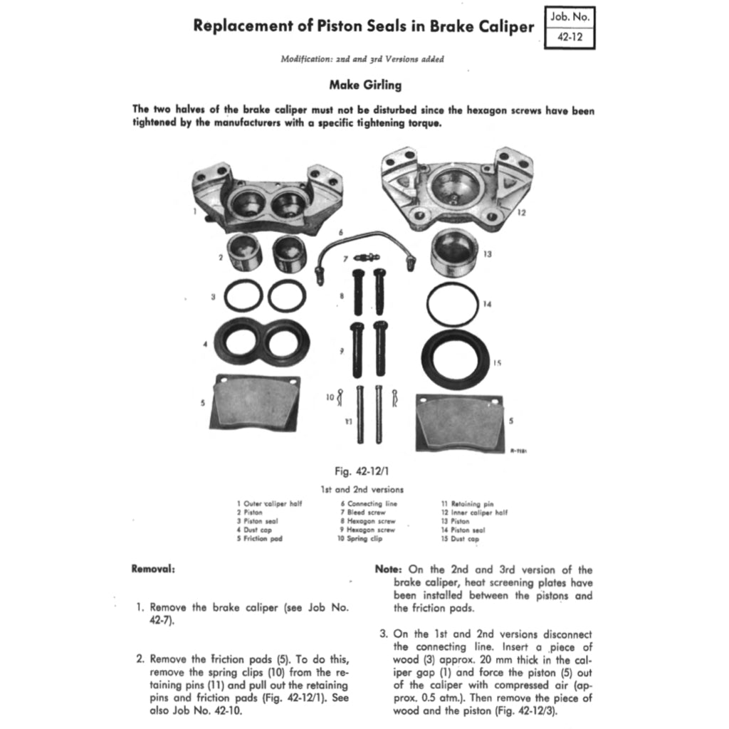 Mercedes-Benz W111 1959-1971 Full Manual Set – Repair & Maintenance Manual - page 7