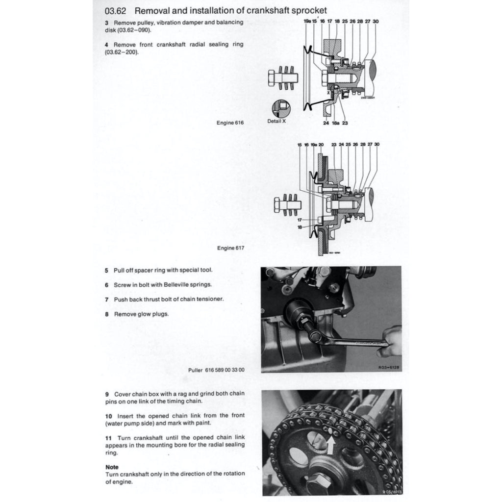 Mercedes-Benz Engine OM615 / 616 /617 Service Repair Manual - page 4