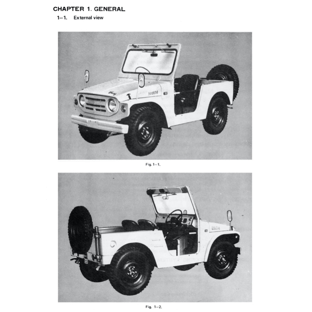 Suzuki LJ10 JIMNY 1970-1981 Full Manual Set – Repair & Maintenance Manual and Spare Parts Catalog - page 3