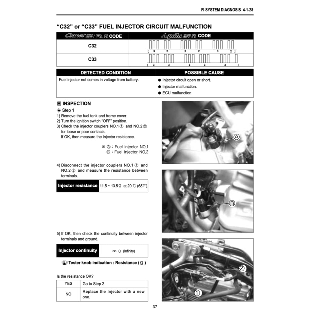 Naza BLADE / HYOSUNG COMET 250R FI 2012-2018 Full Manual Set – Repair & Maintenance Manual and User Handbook - page 6