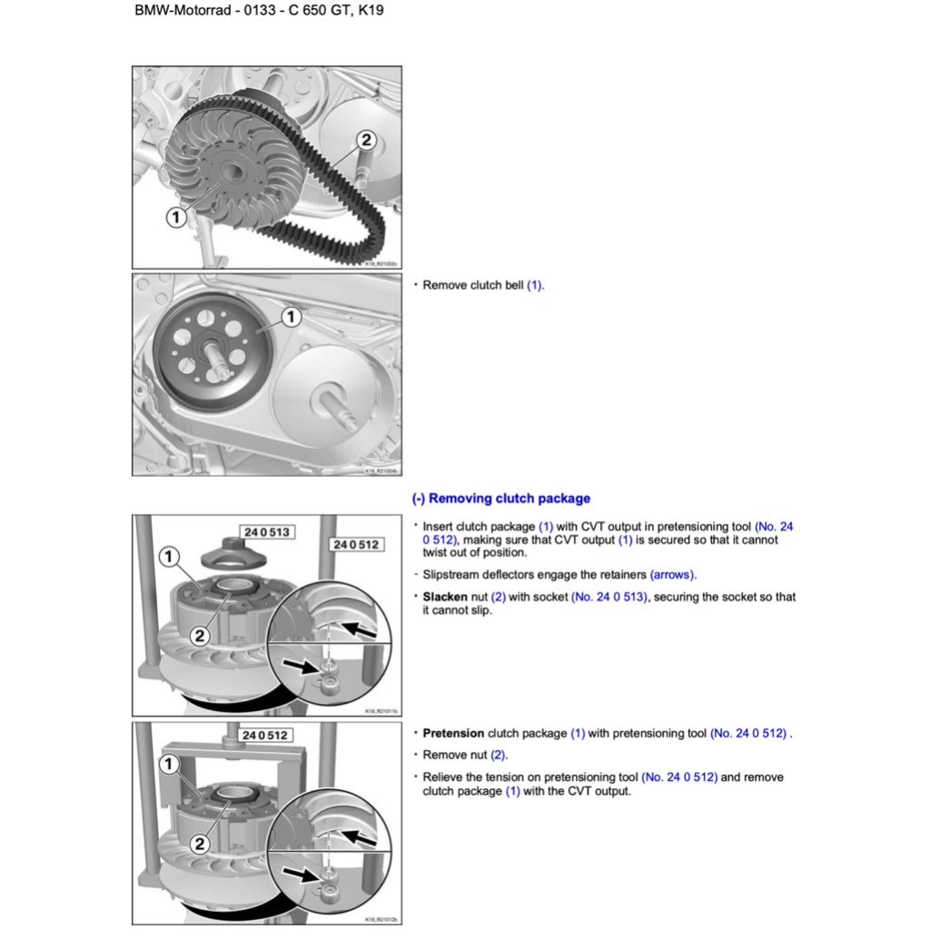 BMW C650GT 2012-2020 Full Manual Set – Repair & Maintenance Manual and Spare Parts Catalog and RIDER'S Manual - page 7