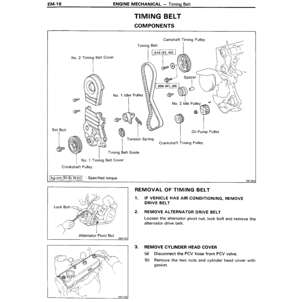 Toyota Engine 1E / 2E / 2E-C Service Repair Manual - page 4