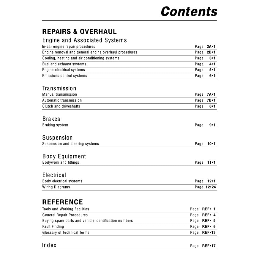 Ford MONDEO MK1 & MK2 1993-2000 Full Manual Set – Repair & Maintenance Manual - page 3