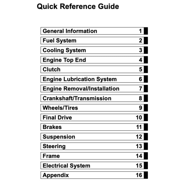 Kawasaki VULCAN EN500 / LTD 1996-2008 Full Manual Set – Repair & Maintenance Manual - page 2