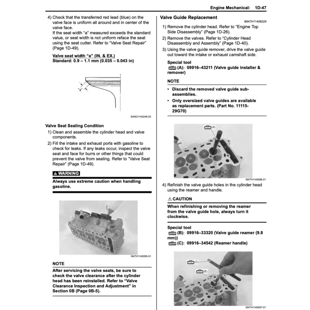 Suzuki GSX-R 1000 K9/L0/L1 2009-2016 Full Manual Set – Repair & Maintenance Manual - page 8