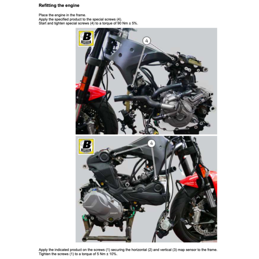 Ducati MONSTER 937+ 2021+ Full Manual Set – Repair & Maintenance Manual and Spare Parts Catalog and User Handbook - page 9