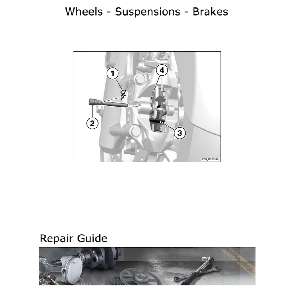 BMW C400 GT K08 2018+ Full Manual Set – Repair & Maintenance Manual and Spare Parts Catalog and RIDER'S Manual - page 5