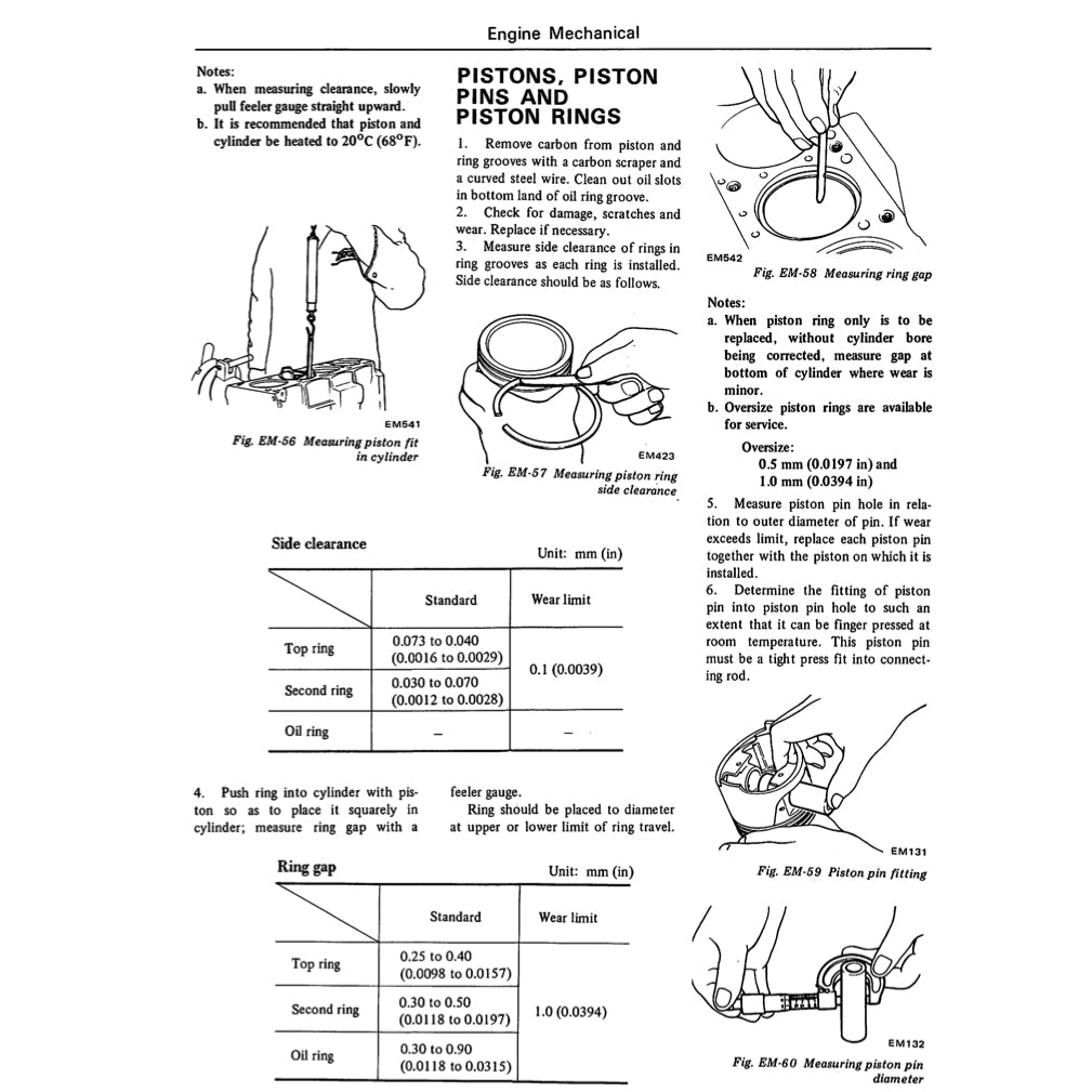 Datsun VIOLET 710 1973-1977 Full Manual Set – Repair & Maintenance Manual - page 6